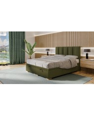 Lit  à sommier ouvrant intégré - Choix de tissus BELLA – Design Raffiné & Rangement Intégré