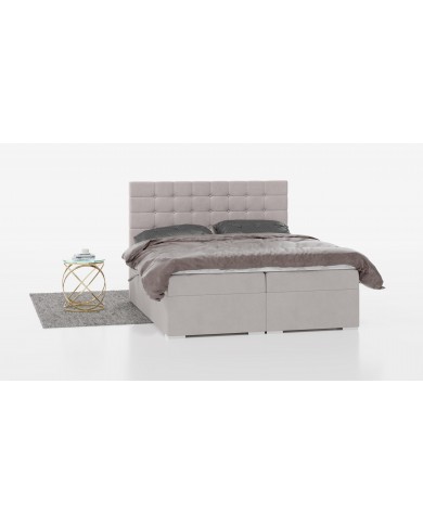 LIT BOXSPRING CLAUDIA – Élégance capitonnée & confort tout-en-un