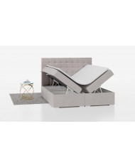 LIT BOXSPRING CLAUDIA – Élégance capitonnée & confort tout-en-un