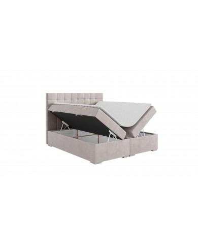 LIT BOXSPRING CLAUDIA – Élégance capitonnée & confort tout-en-un