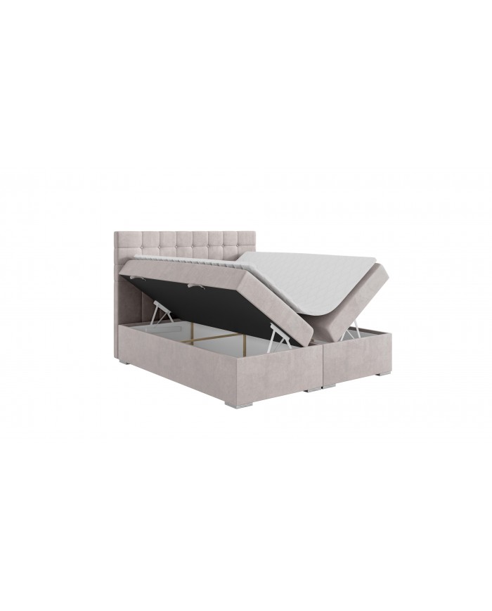 LIT BOXSPRING CLAUDIA – Élégance capitonnée & confort tout-en-un