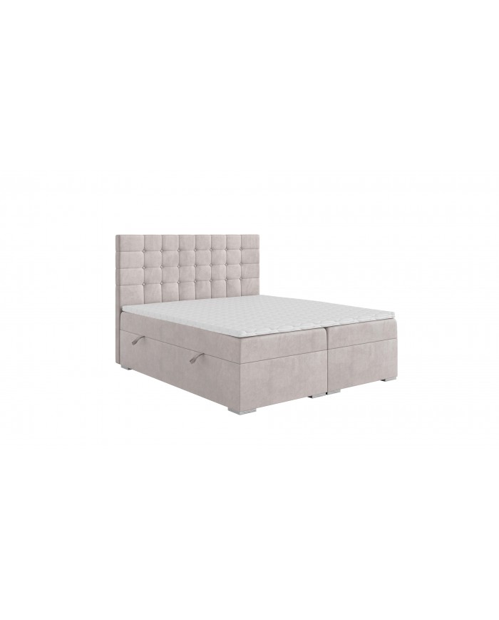 LIT BOXSPRING CLAUDIA – Élégance capitonnée & confort tout-en-un
