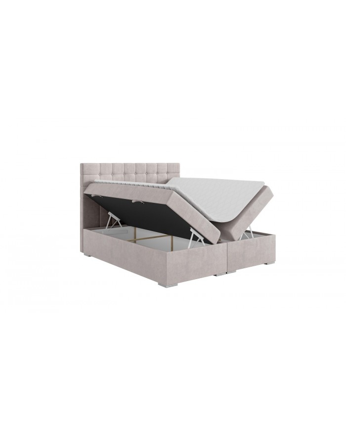 LIT BOXSPRING CLAUDIA – Élégance capitonnée & confort tout-en-un