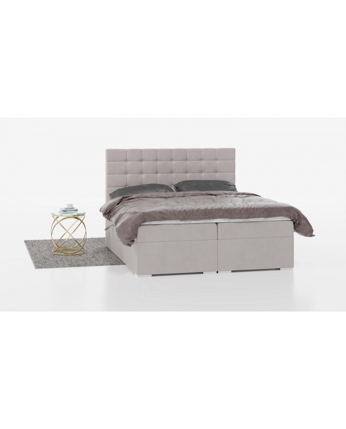 LIT BOXSPRING CLAUDIA – Élégance capitonnée & confort tout-en-un