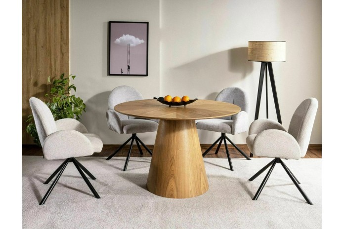 Table ronde Design 120x120 cm Los Angeles