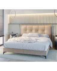 LIT BOXSPRING FOXY – Élégance structurée & confort haut de gamme