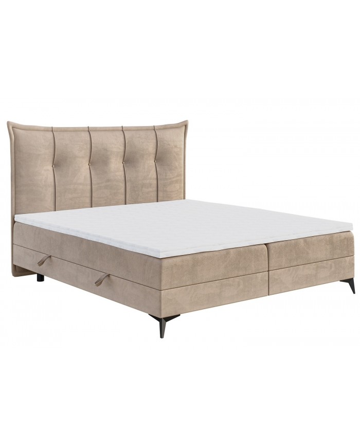 LIT BOXSPRING FOXY – Élégance structurée & confort haut de gamme