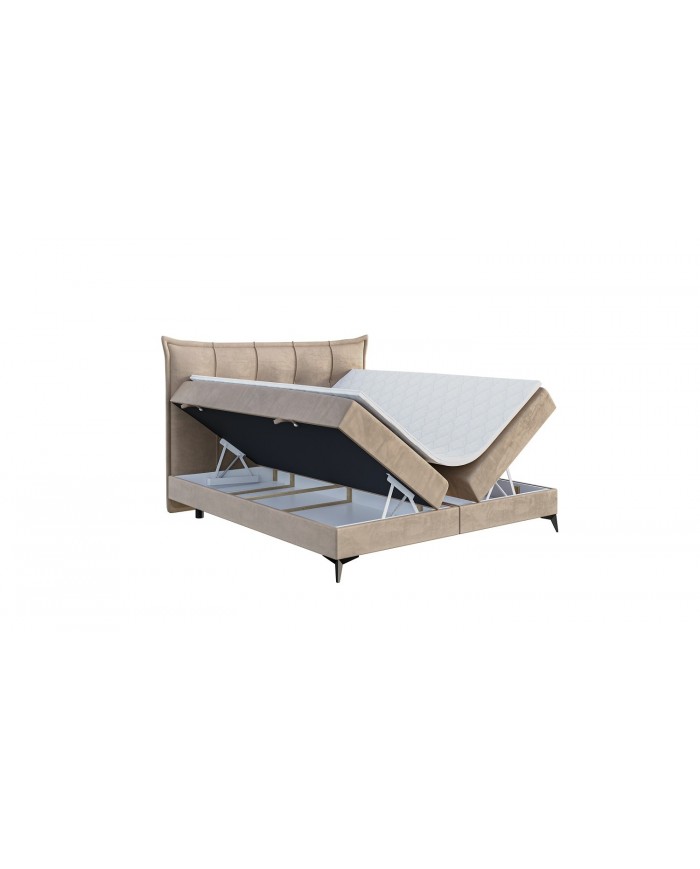 LIT BOXSPRING FOXY – Élégance structurée & confort haut de gamme