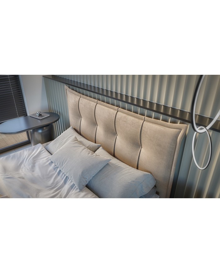 LIT BOXSPRING FOXY – Élégance structurée & confort haut de gamme
