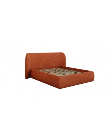 Lit continental Design Rita avec sommier intégré et tissus Oxford au choix – Élégance Douce et Fonctionnelle