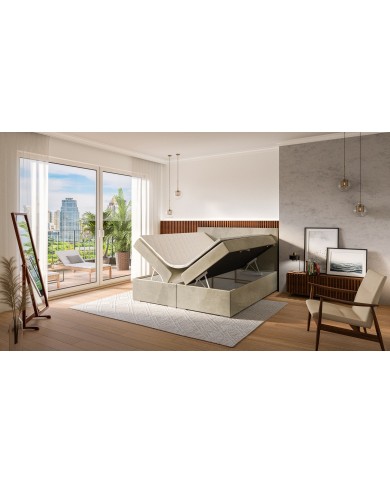 OFFRE SPÉCIALE EXCEPTIONNELLE – LIT BOXSPRING 140 x 200 LEMON Le luxe au prix juste, pendant une durée limitée !