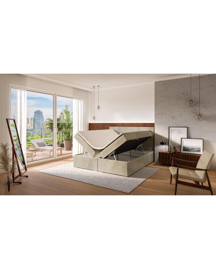 OFFRE SPÉCIALE EXCEPTIONNELLE – LIT BOXSPRING 140 x 200 LEMON Le luxe au prix juste, pendant une durée limitée !