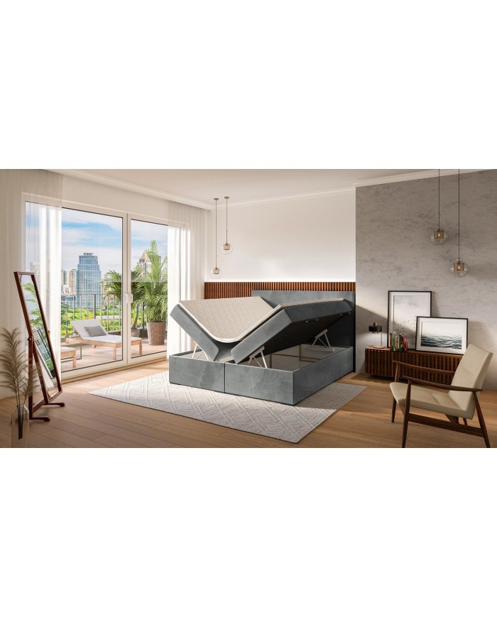 OFFRE SPÉCIALE EXCEPTIONNELLE – LIT BOXSPRING 140 x 200 LEMON Le luxe au prix juste, pendant une durée limitée !