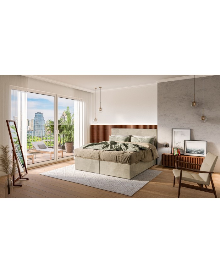 OFFRE SPÉCIALE EXCEPTIONNELLE – LIT BOXSPRING 140 x 200 LEMON Le luxe au prix juste, pendant une durée limitée !