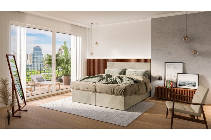 OFFRE SPÉCIALE EXCEPTIONNELLE – LIT BOXSPRING 140 x 200 LEMON Le luxe au prix juste, pendant une durée limitée !