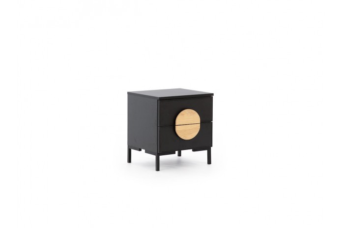 Table de Chevet 2 tiroirs Novilla - Design Loft Moderne