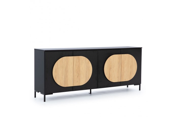 Commode Novilla 4 Portes – Grand Format, Design Sculptural