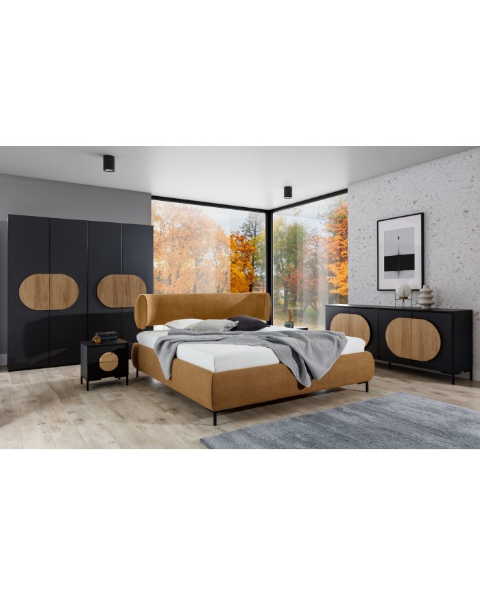 Chambre Complète Novilla – Élégance Italienne & Design Sculptural
