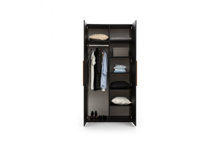 Armoire 2 Portes Novilla – Élégance Italienne & Fonctionnalité Maximale