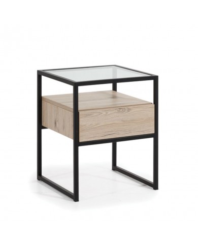 Table de Chevet Loft – Élégance Industrielle et Fonctionnalité