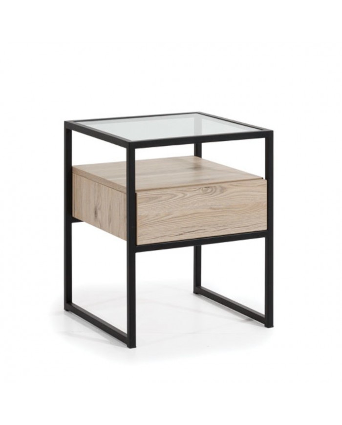 Table de Chevet Loft – Élégance Industrielle et Fonctionnalité