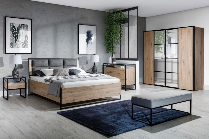 Table de Chevet Loft – Élégance Industrielle et Fonctionnalité