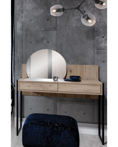Coiffeuse Loft – Élégance Industrielle & Fonctionnalité Astucieuse