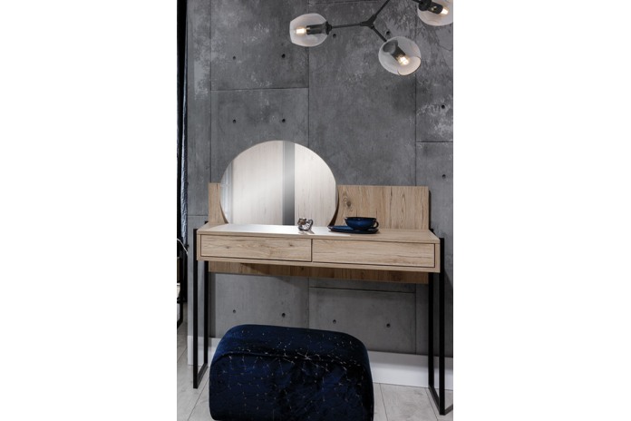 Coiffeuse Loft – Élégance Industrielle & Fonctionnalité Astucieuse