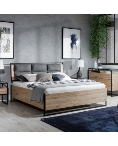 Lit Loft – Design Industriel & Confort Haut de Gamme