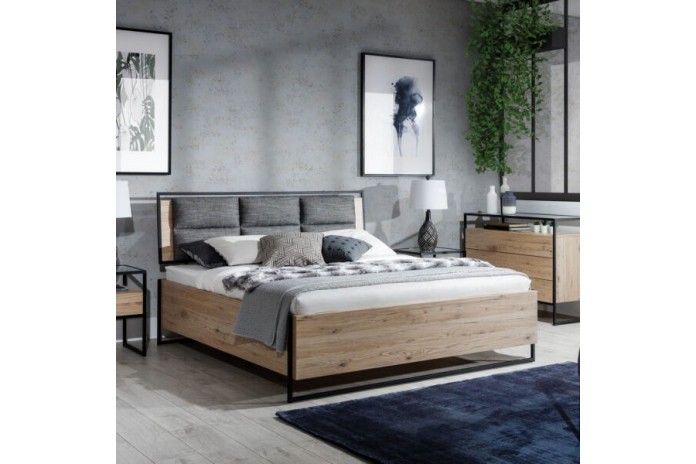Lit Loft – Design Industriel & Confort Haut de Gamme