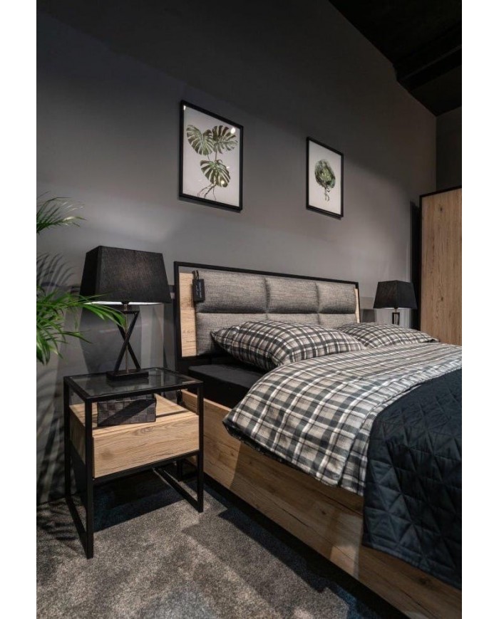 Lit Loft – Design Industriel & Confort Haut de Gamme