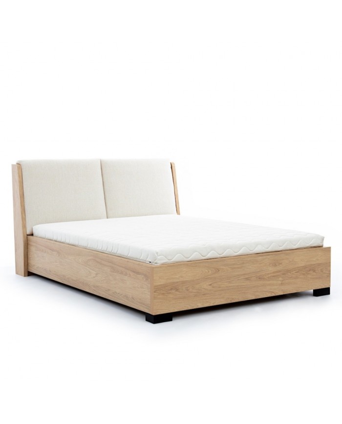 Lit Modella – Élégance Naturelle & Confort Raffiné - 3 tissus au choix - sommier compris
