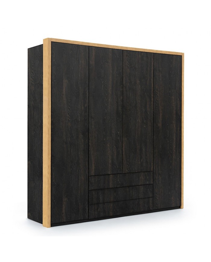 Armoire Modella 4 Portes – Design Audacieux & Rangement grands tiroirs  XXL
