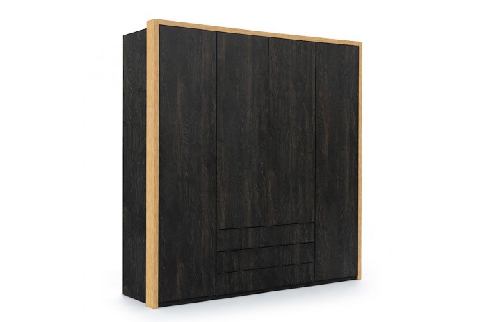 Armoire Modella 4 Portes – Design Audacieux & Rangement grands tiroirs  XXL