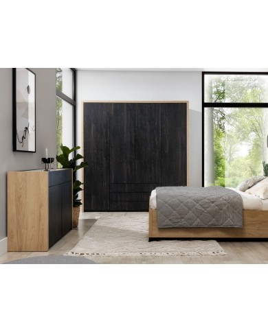 Commode Modella – 2 portes - 2 tiroirs  sans poignées système push and pull