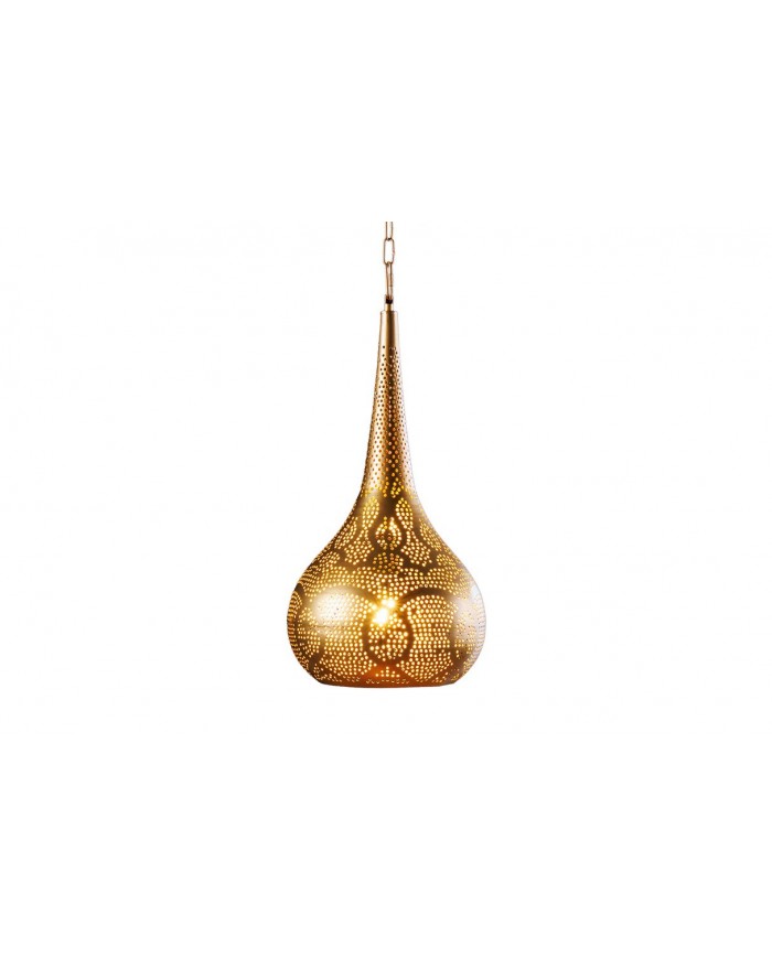 Lampe suspendue métal doré fait main Ø50 cm ORIENTAL LIVING