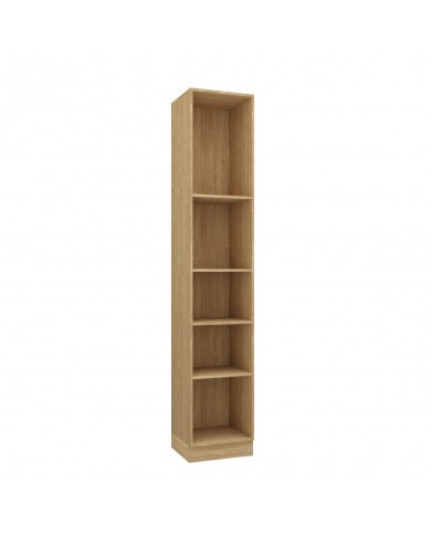 Bibliothèque ouverte avec 5 étagères 45 cm chêne huilé Ambiance