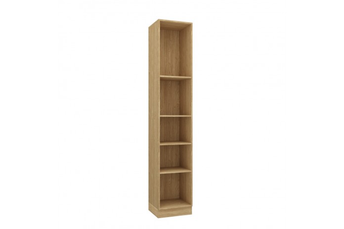 Bibliothèque ouverte avec 5 étagères 45 cm chêne huilé Ambiance