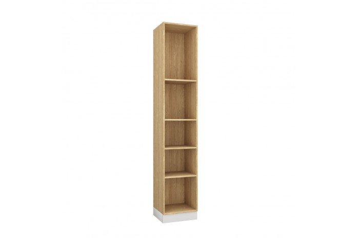 Bibliothèque ouverte avec 5 étagères 45 cm blanc mat Ambiance