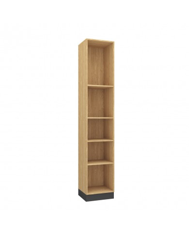Bibliothèque ouverte avec 5 étagères 45 cm gris graphite Ambiance
