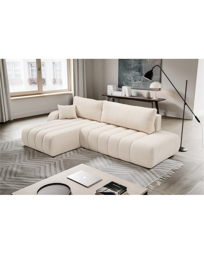 CANAPÉ D’ANGLE  CONVERTIBLE BALOO À PRIX CHOC ! REMISE IMMEDIATE DE 25%