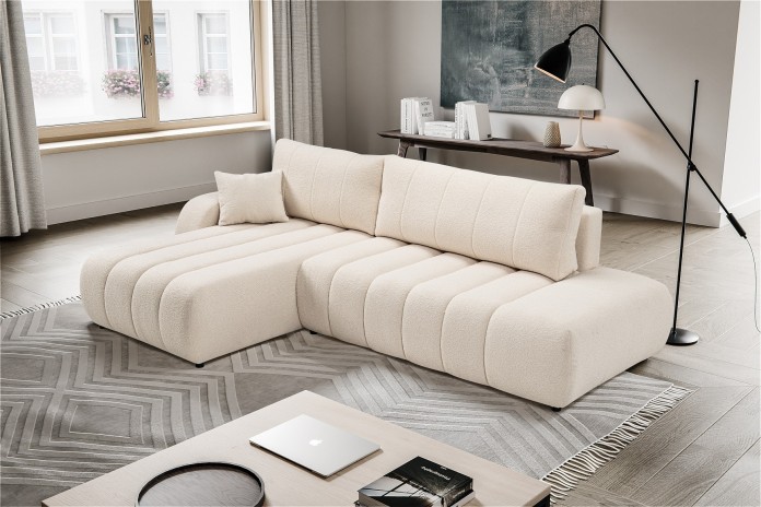 CANAPÉ D’ANGLE  CONVERTIBLE BALOO À PRIX CHOC ! REMISE IMMEDIATE DE 25%