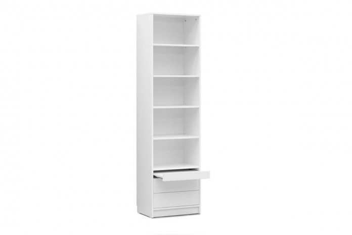 Colonne haute étagères avec tiroirs et tablette 60 cm Roma Premium