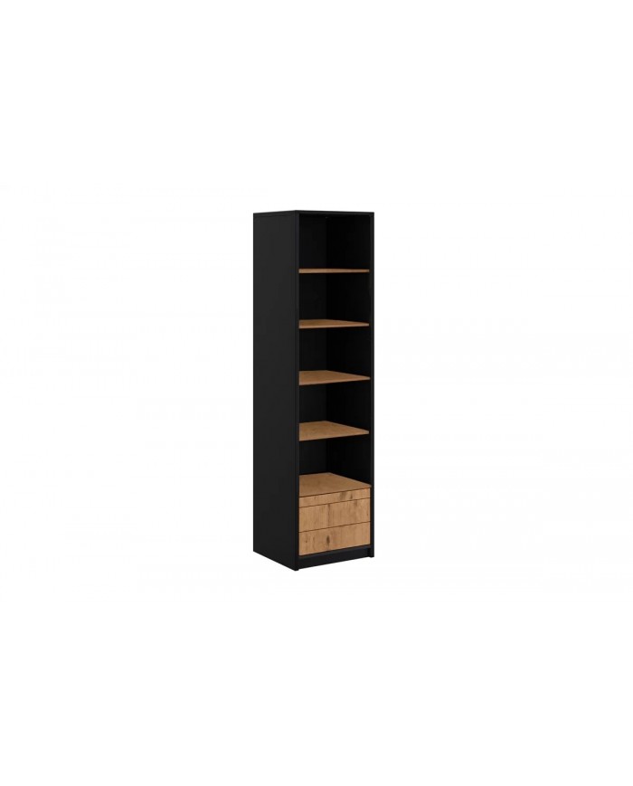 Colonne haute étagères avec tiroirs et tablette 60 cm Roma Premium