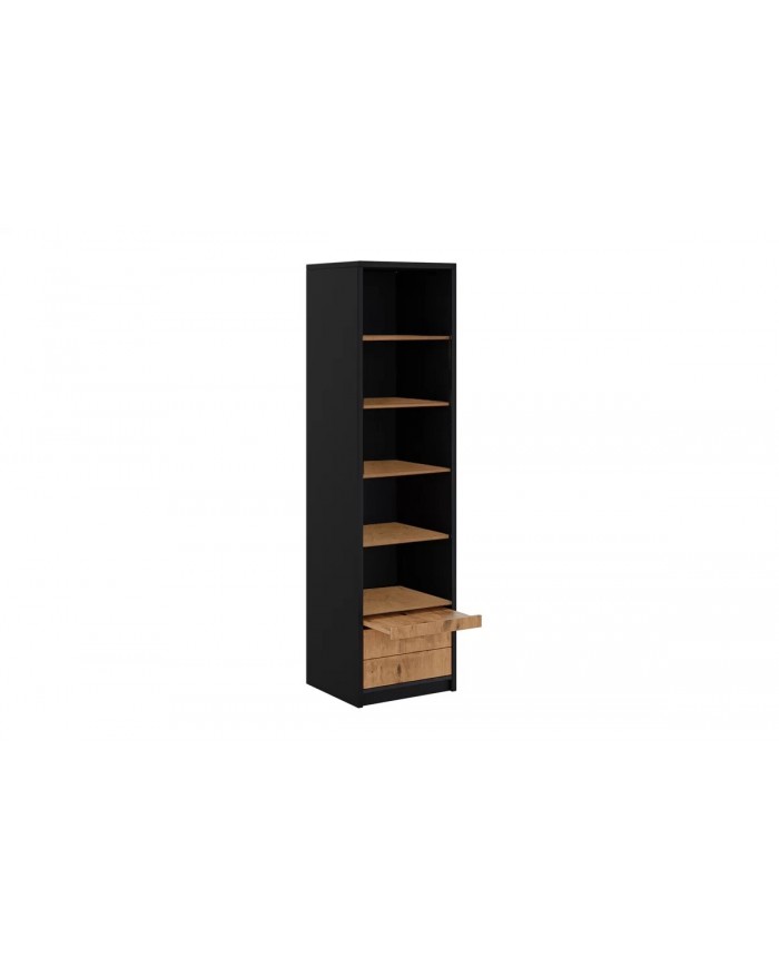Colonne haute étagères avec tiroirs et tablette 60 cm Roma Premium