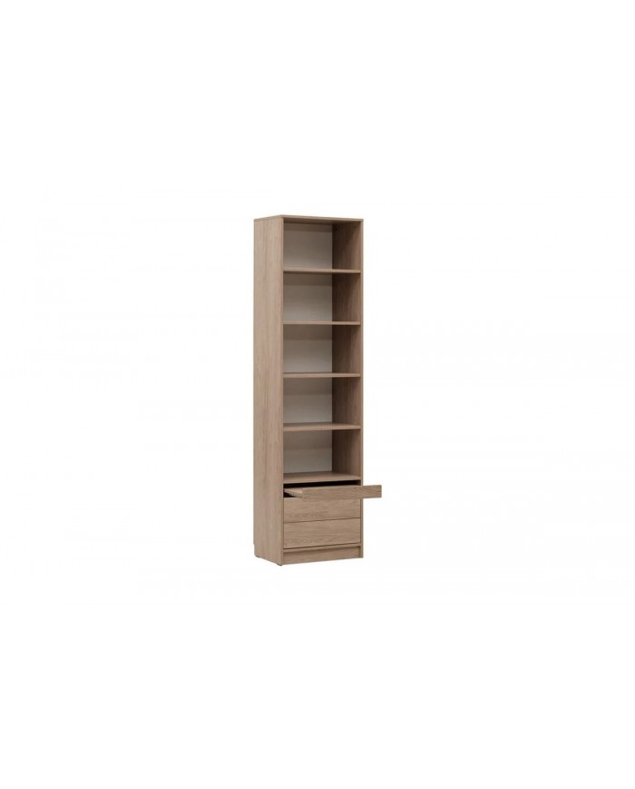Colonne haute étagères avec tiroirs et tablette 60 cm Roma Premium