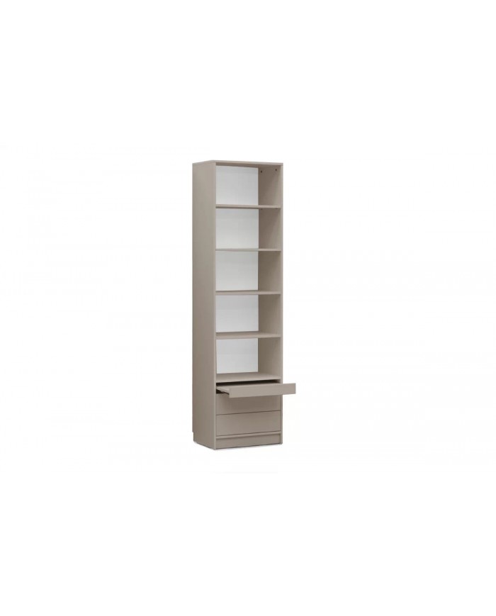 Colonne haute étagères avec tiroirs et tablette 60 cm Roma Premium