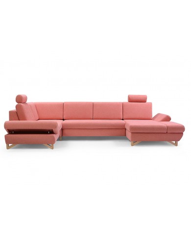 Canapé d’angle AVITA IV avec couchage XXL – Design et confort - choix teinte - PRIX USINE + LIVRAISON INCLUSE