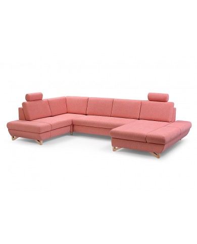 Canapé d’angle AVITA IV avec couchage XXL – Design et confort - choix teinte - PRIX USINE + LIVRAISON INCLUSE