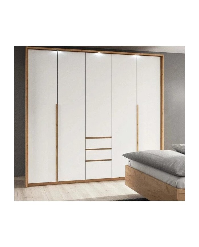 ARMOIRE DESIGN LEXO – 3 PORTES & 3 TIROIRS | STYLE + RANGEMENT XXL + PRIX IMBATTABLE !